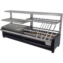 Gratar profesional pe carbuni PIRA Esp 160 Lux Complet 157x41x78 cm 129 kg