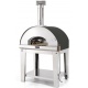 Cuptor de pizza pe lemne FONTANA FORNI, dimensiuni exterioare D 85,5 x L 98 x H 114 cm, inox