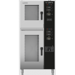 Cuptor gastronomic pe gaz LAINOX Sapiens model SAG161B cu putere 1.4 kw si capacitate 6 + 10 tavi GN 1/1 - 6 + 10 tavi EN1