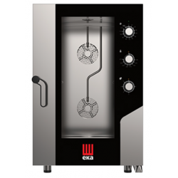 Cuptor electric combinat cu convecție/abur EKA MILLENNIAL cu capacitate 11 tavi GN 1/1 cu panou de control electromecanic