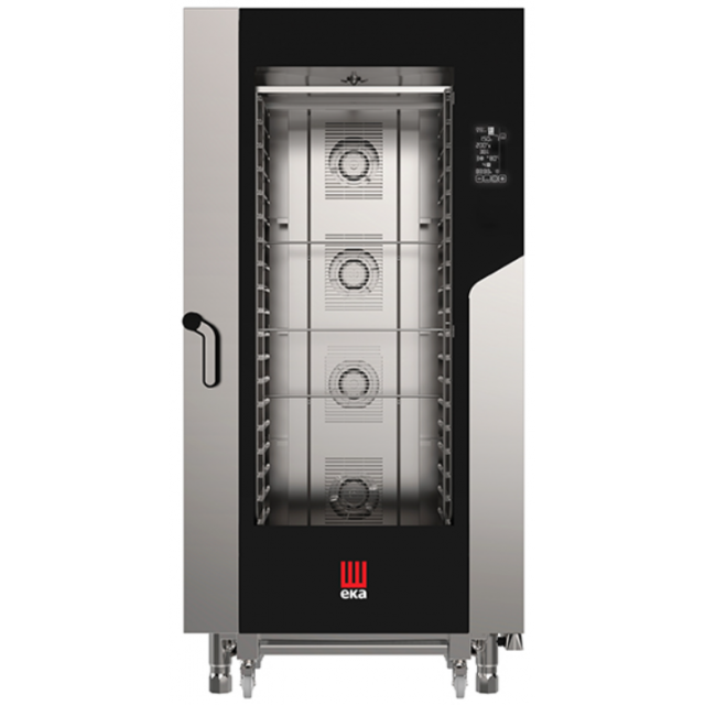 Cuptor electric combinat cu convecție/abur EKA MILLENNIAL cu capacitate 20 tavi GN 1/1 cu tehnologie BLACK MASK