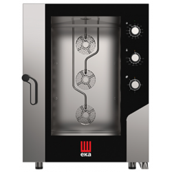 Cuptor electric combinat cu convecție/abur EKA MILLENNIAL cu capacitate 10 tavi GN 1/1 cu panou electromecanic
