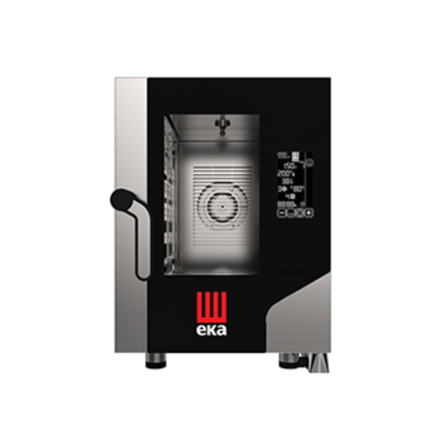 Cuptor electric combinat cu convecție/abur EKA MILLENNIAL cu capacitate 6 tăvi 2/3 GN COMPACT și tehnologie BLACK MASK