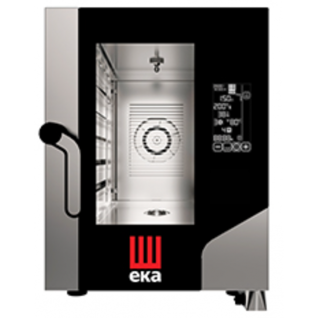 Cuptor electric combinat cu convecție/abur EKA MILLENNIAL cu capacitate 6 tăvi 1/1 GN compacte si ecran tactil