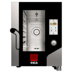 Cuptor electric combinat cu convecție/abur EKA MILLENNIAL cu capacitate 6 tăvi 1/1 GN compacte cu boiler și TOUCH SCREEN