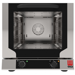 Cuptor electric cu convecție EKA EVOLUTION NEXT cu capacitate 4 tăvi 1/2 GN cu control manual și motor puternic bidirecțional