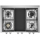 Aragaz Lofra RBI66MFT/CI, 60x60 cm, gaz, 4 arzatoare, grill, aprindere electronica, timer, crem