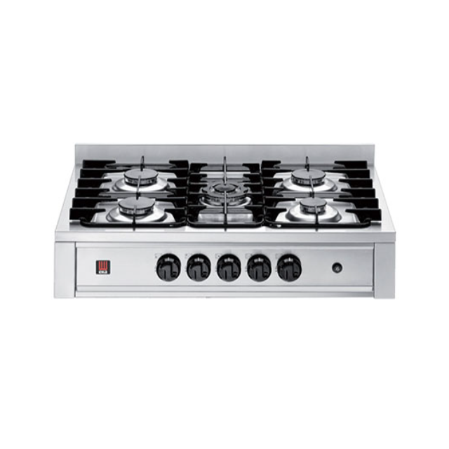 Aragaz din oțel inoxidabil cu 5 arzătoare EKA, model EKP 96, dimensiuni 900 x 620 x 265 mm