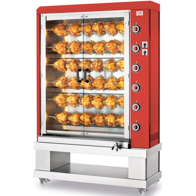 Rotisor electric CB ITALIA 14100519 - E-36P-S6,6 tepuse, 36 pui