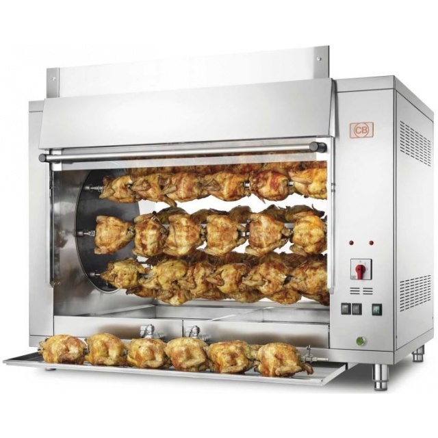 Rotisor planetar electric CB ITALIA 14100082 - P10/8 (48P),8 tepuse, 48 pui