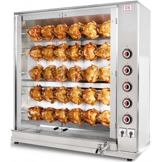 Rotisor electric CB ITALIA 14100463 - E-30P-S5, 5 tepuse, 30 pui