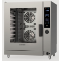 Cuptor gastronomic pe gaz TECNOINOX Tecnocombi seria XTRA D cu 10 tăvi GN1/1, control electronic și sondă de bază