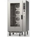 Cuptor gastronomic pe gaz TECNOINOX Tecnocombi seria XTRA D cu 20 tăvi GN1/1 si cărucior cu suport pentru tăvi
