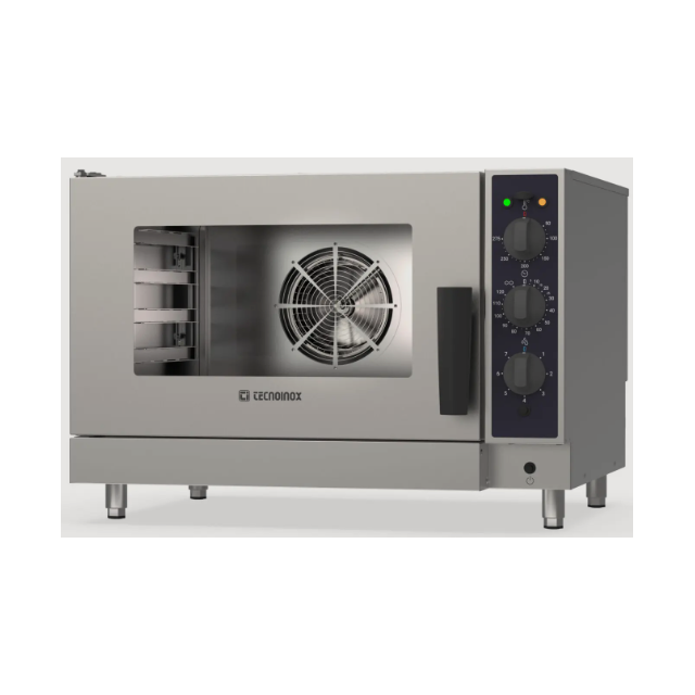 Cuptor gastronomic electric TECNOINOX Tecnocombi seria XTRA M cu 4 tăvi GN1/1, control electromecanic si abur direct