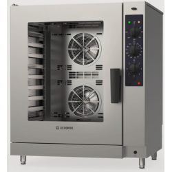 Cuptor gastronomic pe gaz TECNOINOX Tecnocombi seria XTRA M cu 10 tăvi GN1/1, control electromecanic si abur direct