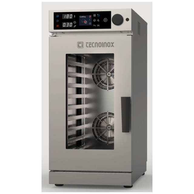 Cuptor gastronomic electric TECNOINOX Tecnocompact XTRA cu 10 tăvi GN2/3, control electronic, rețete programabile și abur direct