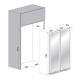 Racitor de vinuri Nevada Concept NW316D-SSL, 316 sticle, doua zone, negru/inox