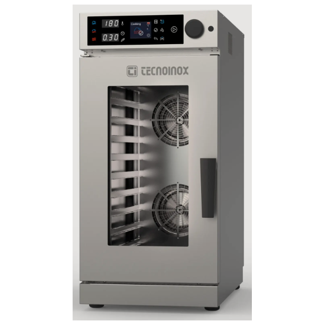 Cuptor gastronomic electric TECNOINOX Tecnocompact XTRA cu 10 tăvi GN1/1, control electronic, spălare automată și abur direct