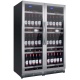 Racitor de vinuri Nevada Concept NW316D-SSL, 316 sticle, doua zone, negru/inox