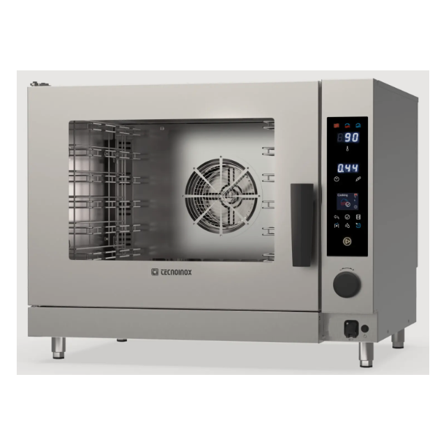 Cuptor gastronomic electric TECNOINOX Tecnodual seria D cu 6 tăvi GN1/1, control electronic, spălare automată și abur direct
