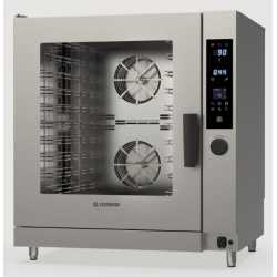 Cuptor gastronomic electric TECNOINOX Tecnodual seria D cu 10 tăvi GN1/1, control electronic, rețete programabile și abur direct