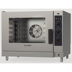 Cuptor gastronomic electric TECNOINOX Tecnodual seria M cu 6 tăvi GN1/1, cu control electromecanic și abur direct