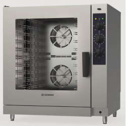 Cuptor gastronomic electric TECNOINOX Tecnodual seria M cu 10 tăvi GN1/1, cu control electromecanic și abur direct