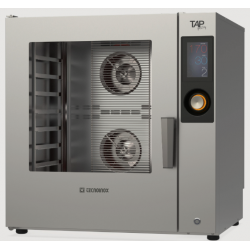 Cuptor electric patiserie TECNOINOX TAP Pastry cu 8 tăvi (600x400 mm), ecran tactil, abur direct și sondă de bază