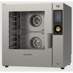 Cuptor electric patiserie TECNOINOX TAP Pastry cu 8 tăvi (600x400 mm), ecran tactil, abur direct și sondă de încălzire