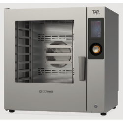 Cuptor patiserie pe gaz TECNOINOX TAP Pastry cu 8 tăvi, ecran tactil, abur direct, sondă de bază și spălare automată