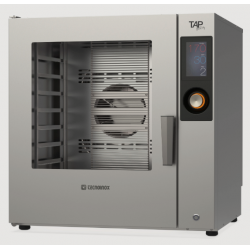 Cuptor patiserie pe gaz TECNOINOX TAP Pastry cu 8 tăvi, ecran tactil, boiler, sondă de bază și spălare automată
