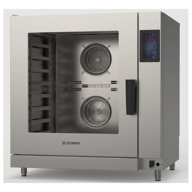Cuptor patiserie pe gaz TECNOINOX Tecnobake NEXT cu 8 tăvi, ecran tactil, rețete programabile, spălare automată și abur direct