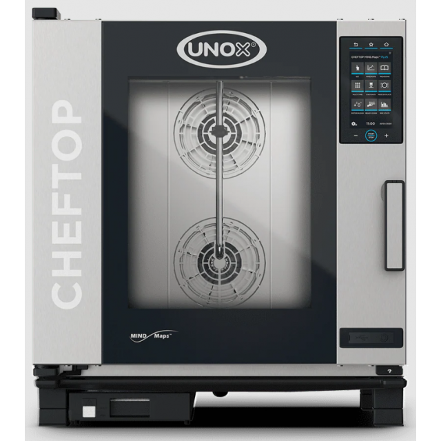 Cuptor gastronomic electric UNOX CHEFTOP MIND.Maps PLUS cu 7 tăvi GN 1/1 si comenzi touch screen cu display 9.5"