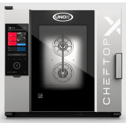 Cuptor gastronomic pe gaz UNOX UNOXSPEED-X cu capacitate 6 tăvi GN 2/1 si comenzi touch screen cu display 16"