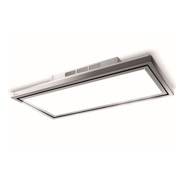 Hota de tavan Baraldi Flexia free 01FLEFR090WH90, 90 cm, 900 m3/h, inox / alb