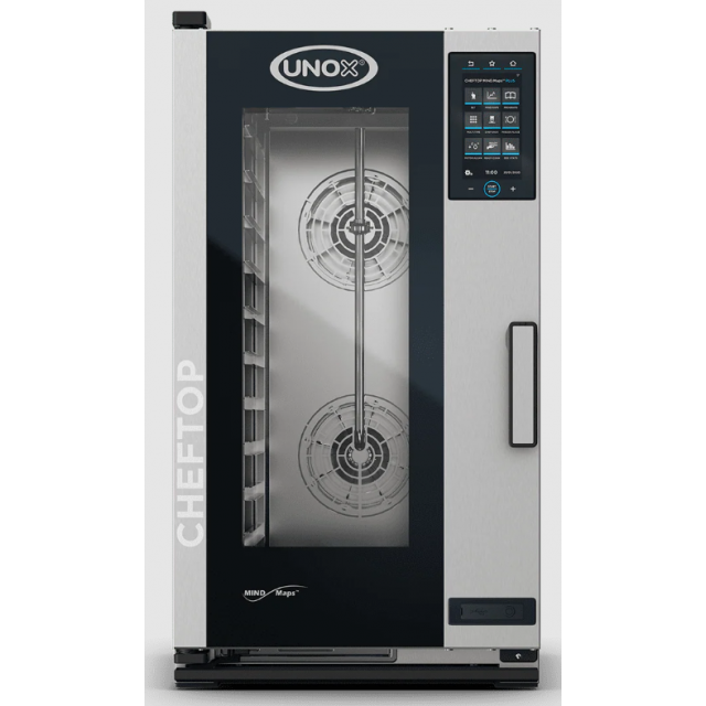 Cuptor gastronomic electric UNOX CHEFTOP MIND.Maps COMPACT PLUS cu 10 tăvi GN 1/1 si comenzi touch screen cu display 9.5"