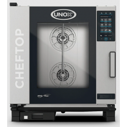 Cuptor gastronomic pe gaz UNOX UNX-XEVC-0711-GPRM cu 7 tăvi GN 1/1 si comenzi touch screen cu display 9.5"