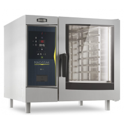 Cuptor gastronomic electric cu boiler ZANUSSI Magistar Combi DS cu 6 tavi GN 1/1, control digital si ușă cu 3 geamuri