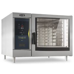 Cuptor gastronomic electric cu boiler ZANUSSI Magistar Combi DS cu 6 tavi GN 2/1, control digital si ușă cu 3 geamuri