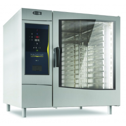 Cuptor gastronomic electric cu boiler ZANUSSI Magistar Combi DS cu 10 tavi GN 2/1, control digital si ușă cu 3 geamuri