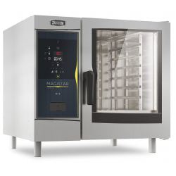 Cuptor gastronomic pe gaz GPL cu boiler ZANUSSI Magistar Combi DS cu 6 tavi GN 1/1, control digital si ușă cu 3 geamuri