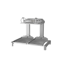 Gratar profesional incorporat ROASTER Parrilla Grill Built-in cu suprafata de prajire 2 gratare 500X620mm