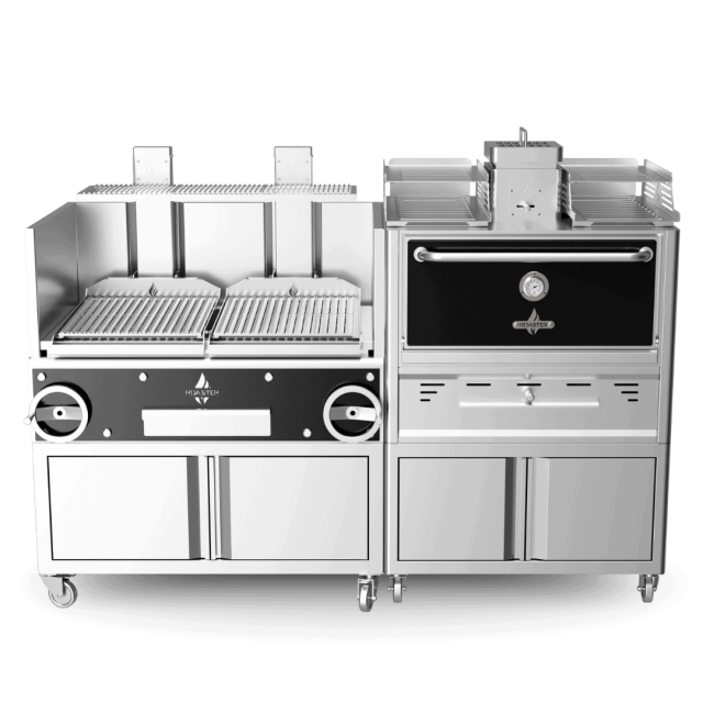 Cuptor profesional ROASTER Combi cu productivitate ± 175 persoane si dimensiuni 2185 x 825 x 1645 mm