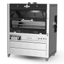 Rotisor de pui pe lemne sau carbune ROASTER cu capacitate 36-42 pui si dimensiuni 1530 x 920 x 1930 mm