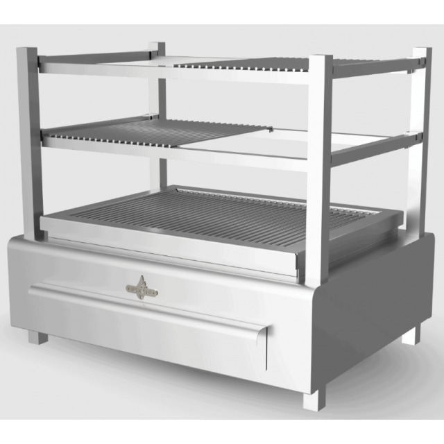 Gratar pe carbuni ROASTER Robata cu suprafață de prăjire 680X495 mm si greutate 100 kg