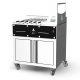 Gratar pe carbuni cu dulap ROASTER Churrasco cu capacitate 2 grătare 580x500mm si 6 frigărui 8x8x500 mm Gratar pe carbuni cu dulap ROASTER Churrasco cu capacitate 2 grătare 580x500mm si 6 frigărui 8x8x500 mm