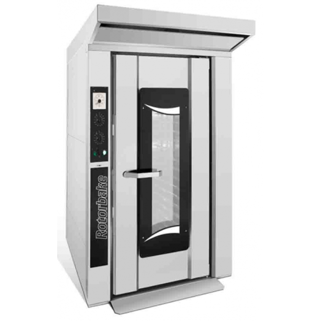 Cuptor pe gaz Bake Off Italiana Rotorbake T8 Manual cu capacitate 18 tavi 60x80 cm (8,6 m²) si putere 64 kW