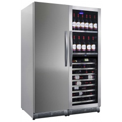 Racitor de vinuri Caso WineMaster Touch A one, 44 sticle, 117 W, negru/otel inoxidabil