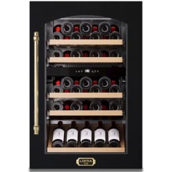 Vitrina de vinuri LOFRA Dolcevita ZBRNM24T, 24 sticle, 1 zone temperatura +3 +18 °C, finisaj negru