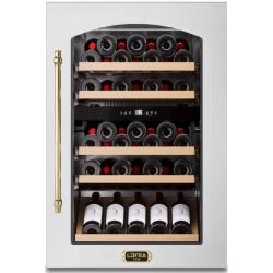 Vitrina de vinuri LOFRA Dolcevita ZBRNM24T, 24 sticle, 1 zone temperatura +3 +18 °C, finisaj negru